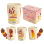 Collectable Shaped Handle Mug - Summer Ice Lolly with Slogan
