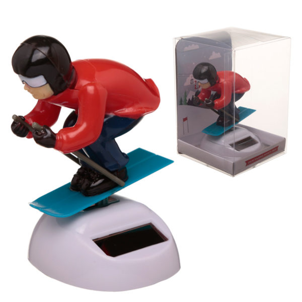 Collectable Skier Solar Powered Pal