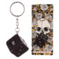 Collectable Skulls and Roses Dice Keyring