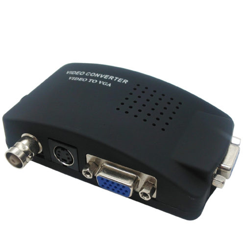 Convertor, No brand, BNC / S-Video to VGA, Black - 18300