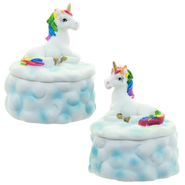 Cute Collectable Rainbow Unicorn Trinket Box