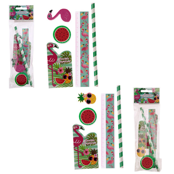 Cute Flamingo Design Stationery Set
