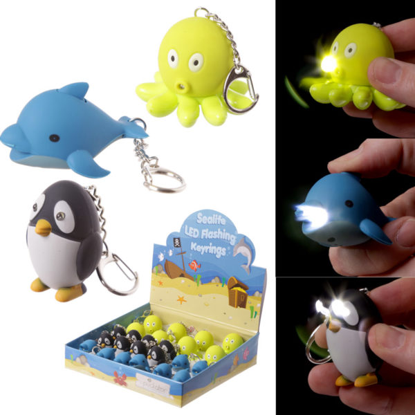 Cute LED Sealife Key Ring