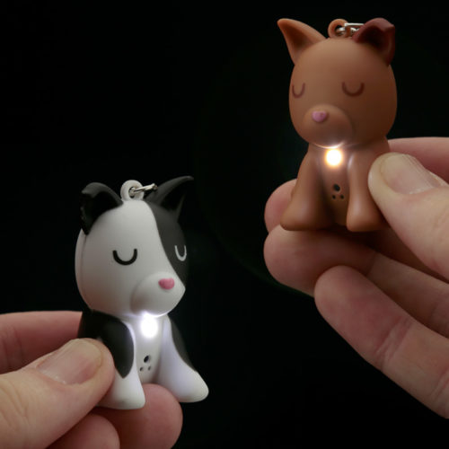 Cute Light and Sound Dog Squad Keyring