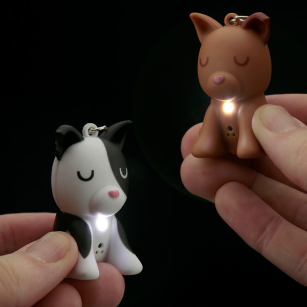 Cute Light and Sound Dog Squad Keyring