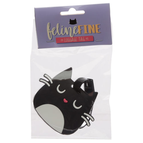 Cute Novelty Cat Feline Fine PVC Luggage Tag