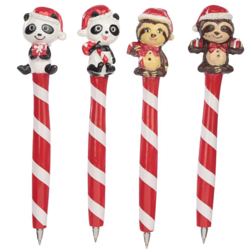 Cute Panda and Sloth Novelty Christmas Pen