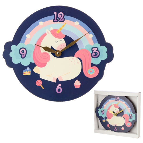 Cute Sweet Dream Unicorn Shaped Wall Clock