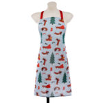 Dachshund Through The Snow Christmas Poly Cotton Apron