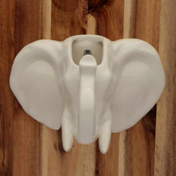 Decorative Ceramic Indoor Wall Planter - Elephant