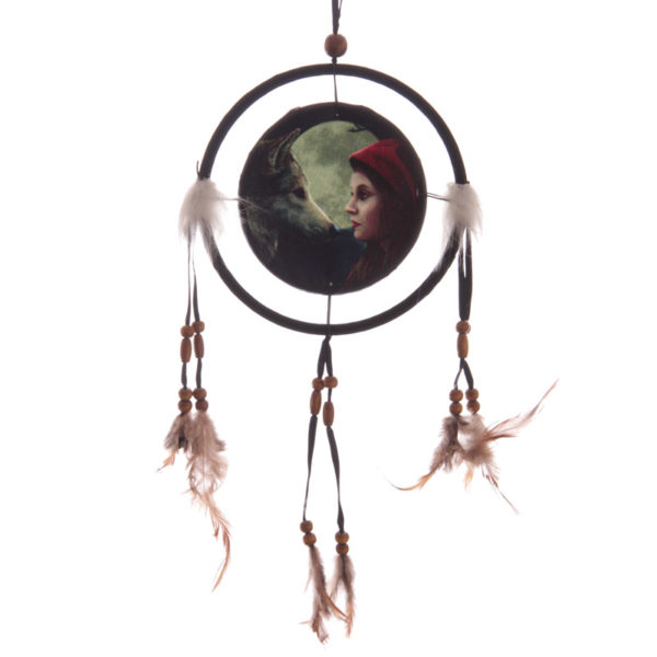 Decorative Fantasy Wolf and Women Dreamcatcher Small