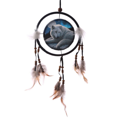 Decorative Guardian Wolf 16cm Dreamcatcher