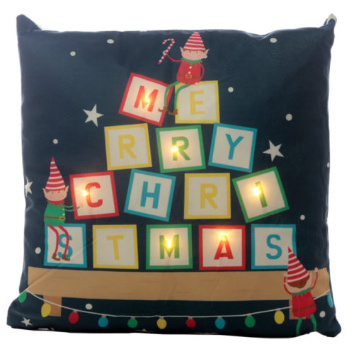 Decorative LED Cushion - Christmas Elf