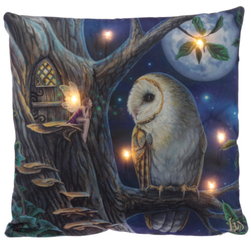Decorative LED Cushion - Lisa Parker Fairy Tales Owl and Fairy