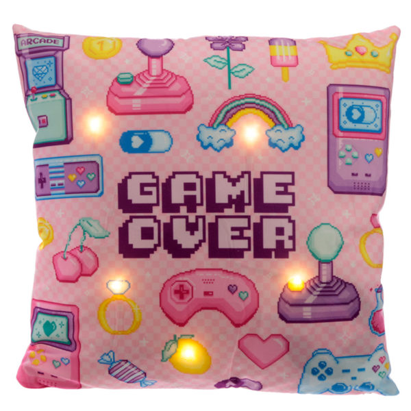 Decorative LED Cushion - Retro Gaming Next Gen