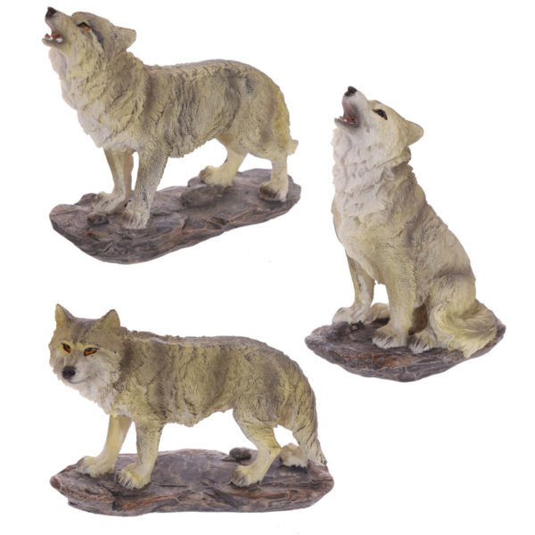 Decorative Medium Wolf Figurine