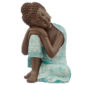 Decorative Turquoise  and  Brown Buddha Figurine - Contemplation