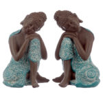 Decorative Turquoise  and  Brown Buddha Figurine - Dream