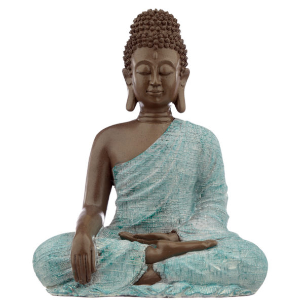 Decorative Turquoise  and  Brown Buddha Figurine - Love