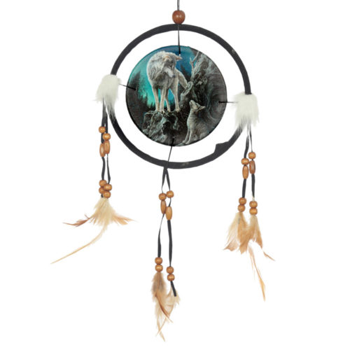 Decorative Wolf Design Dreamcatcher Small