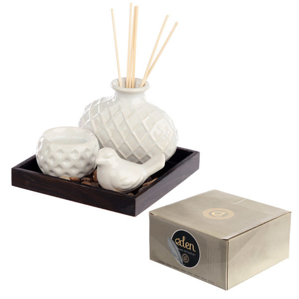 Eden Aroma Set - Tea Light  and  Oil Burner Bird Decoration Set