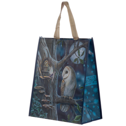 Fairy Tales Owl and Fairy Lisa Parker Reusable Shopping Bag