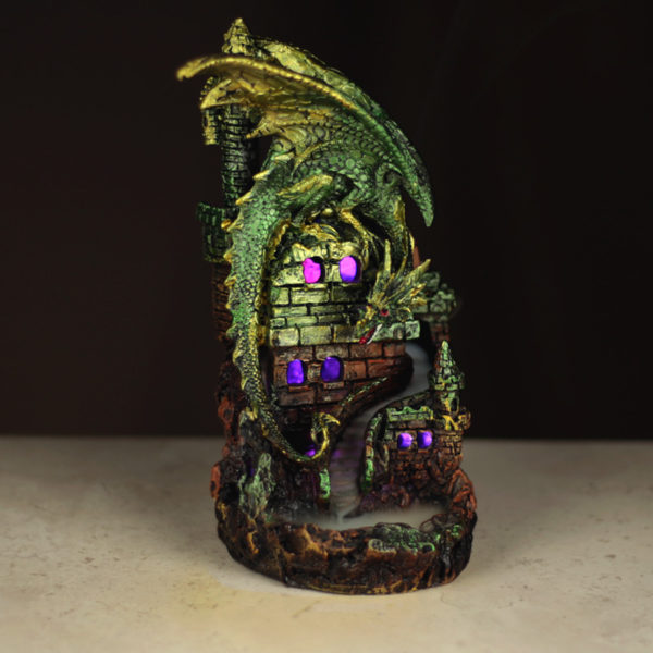 Fantasy LED Backflow Incense Burner - Dragon Castle