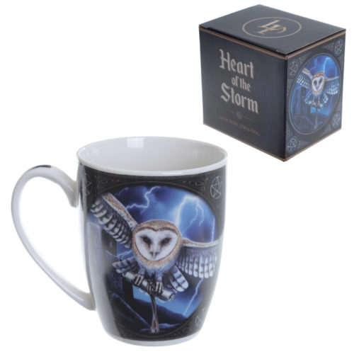 Fantasy New Bone China Mug - Owl and Lightning