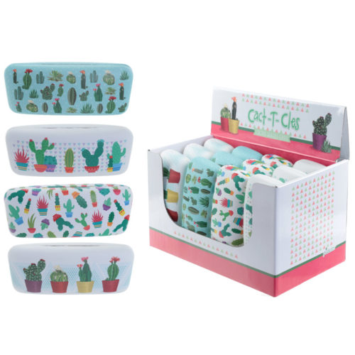 Fun Cactus Design Sunglasses Case