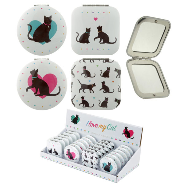 Fun Cat Design Compact Mirror