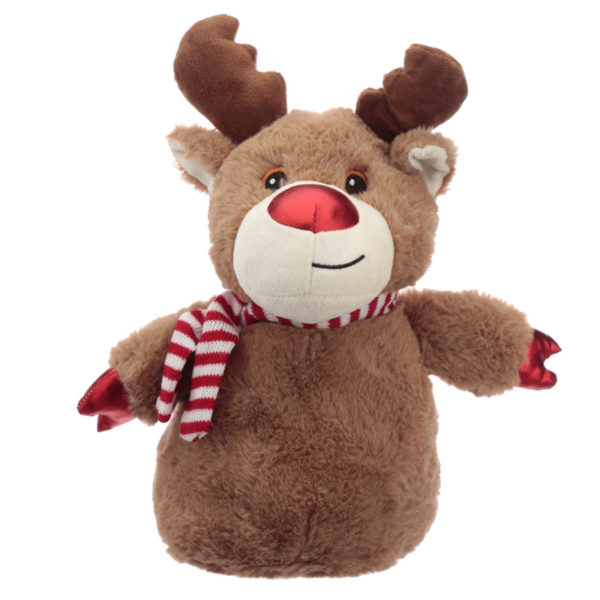 Fun Christmas Reindeer Plush Door Stop