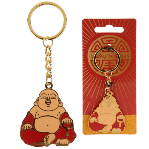 Fun Collectable Lucky Buddha Enamel Keyring