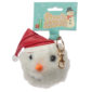 Fun Collectable Pom Pom Keyring - Christmas Snowman