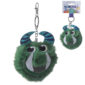 Fun Collectable Pom Pom Keyring - Green Monster