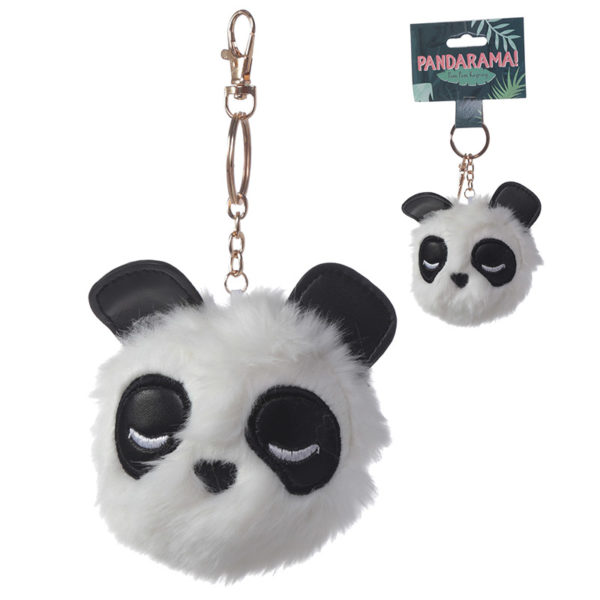 Fun Collectable Pom Pom Keyring - Panda