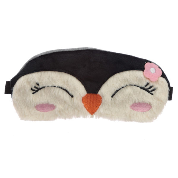 Fun Eye Mask - Plush Christmas Penguin
