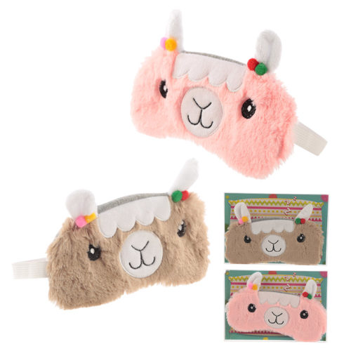 Fun Eye Mask - Plush Llama Design