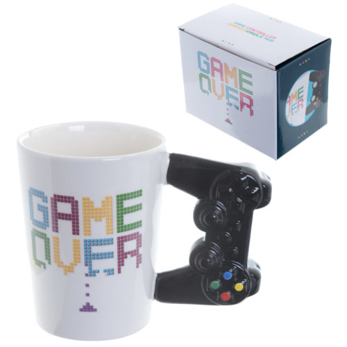 Fun Game Controller Shaped Handle Ceramic Mug