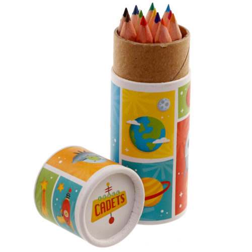 Fun Kids Colouring Pencil Tube - Space Cadet