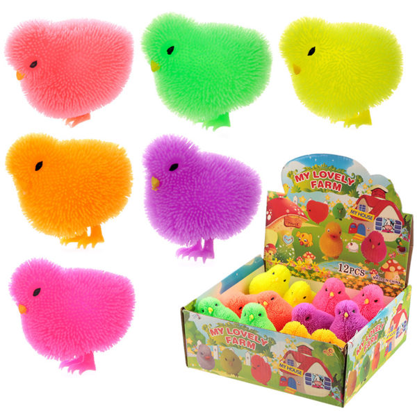 Fun Kids Light Up Squidgy Chick Puff Pet
