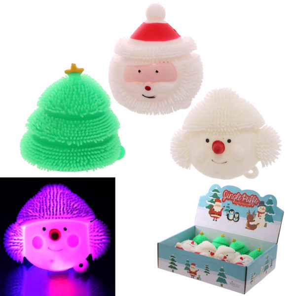 Fun Kids Light Up Squidgy Christmas Puff Pet