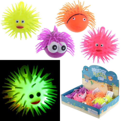 Fun Kids Light Up Squidgy Fish Puff Pet