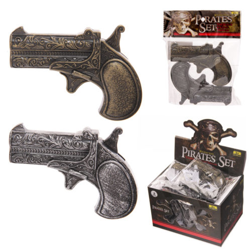 Fun Kids Plastic Novelty Pirate Guns Pack of 2
