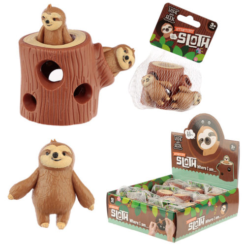 Fun Kids Squeezy Hide and Seek Sloth Toy