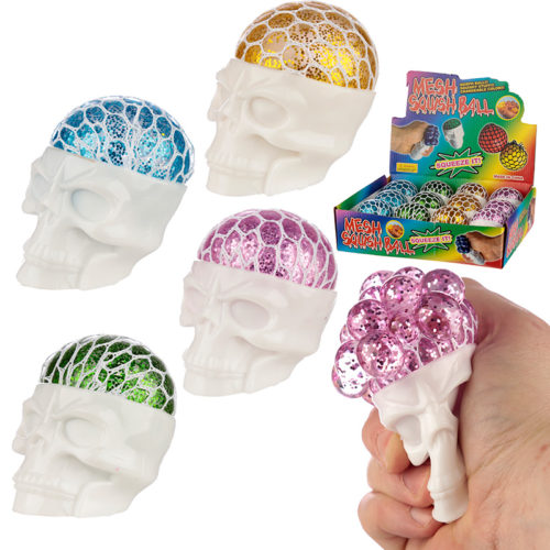Fun Kids Squishy Squeezable Skull Head