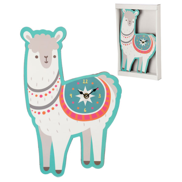 Fun Llama Shaped Wall Clock