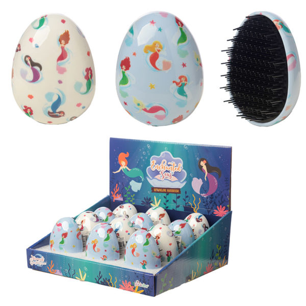 Fun Mermaid Design Handy Detangling Hair Brush