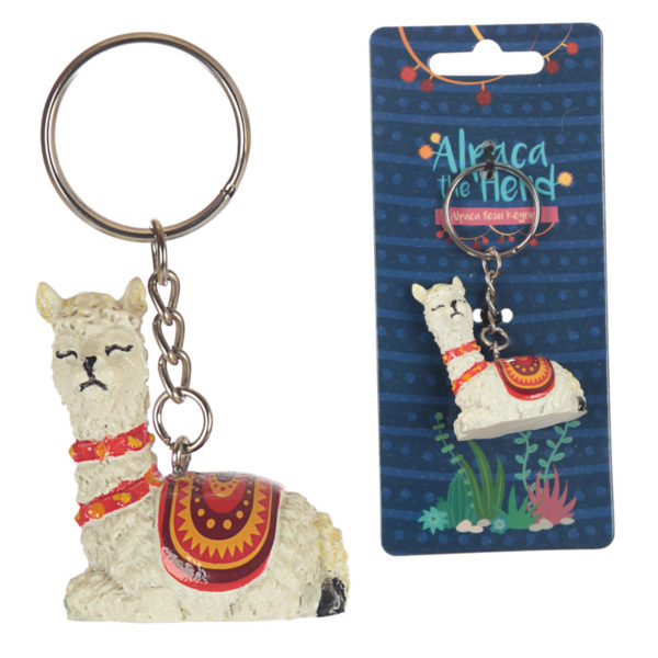 Fun Novelty Alpaca Keyring