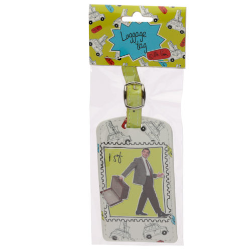 Fun Novelty Mr Bean 1st Class Stamp Luggage Tag