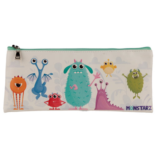 Fun Novelty Pencil Case - Monsters Design